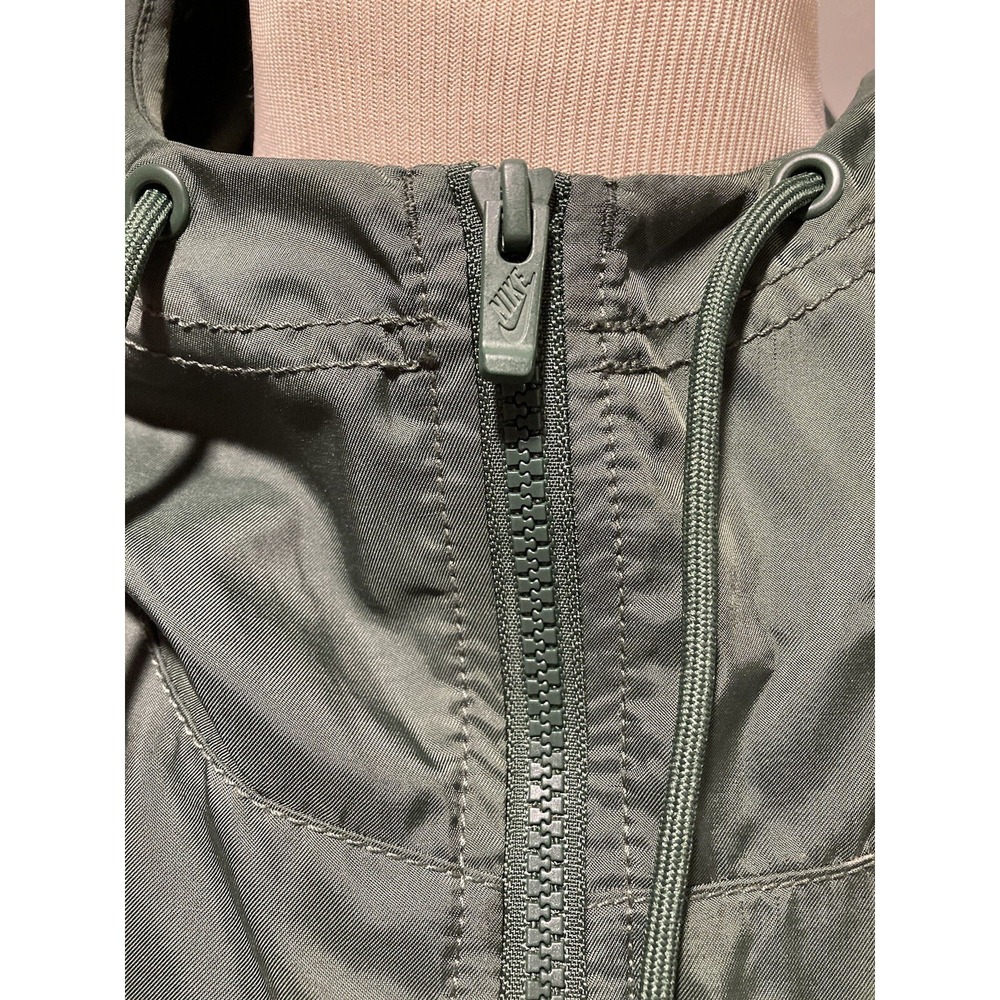 Vintage Nike 1/2 Zip Windbreaker Pullover Green Black Label Large Just Do It 90s - Picture 8 of 10